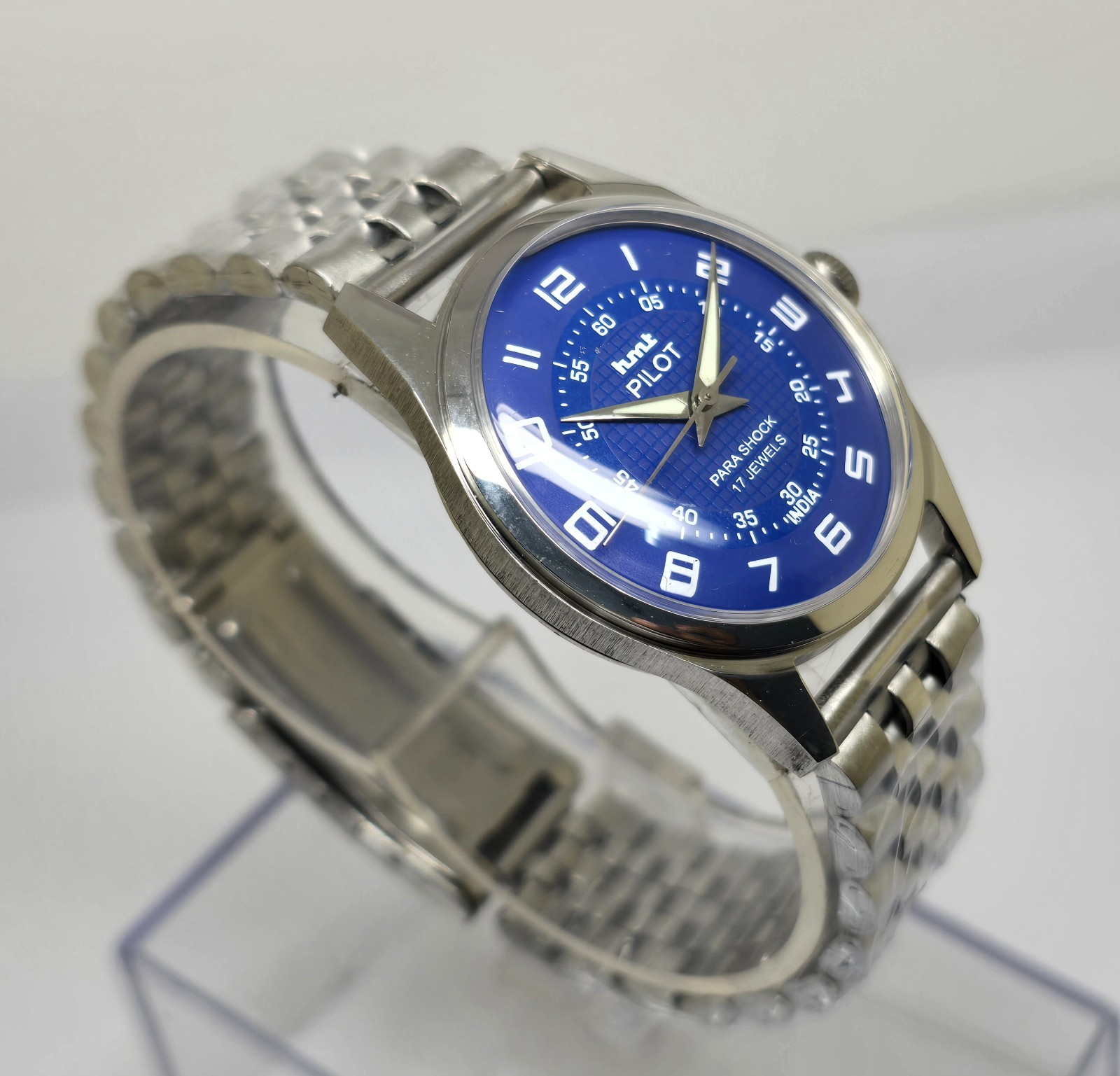 Refurbished Automatic Men’s Watch Day Date | Classic Vintage Style | Steel Strap