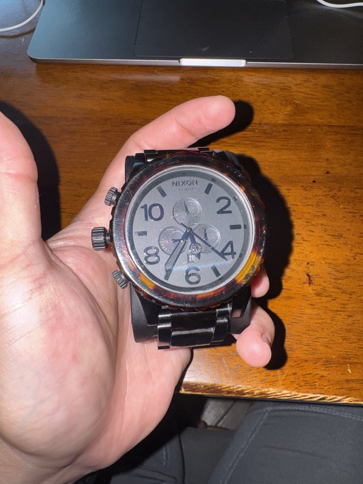 Nixon 51-30 Chrono Men’s 51mm Black Stainless Bracelet Quartz 300m Watch