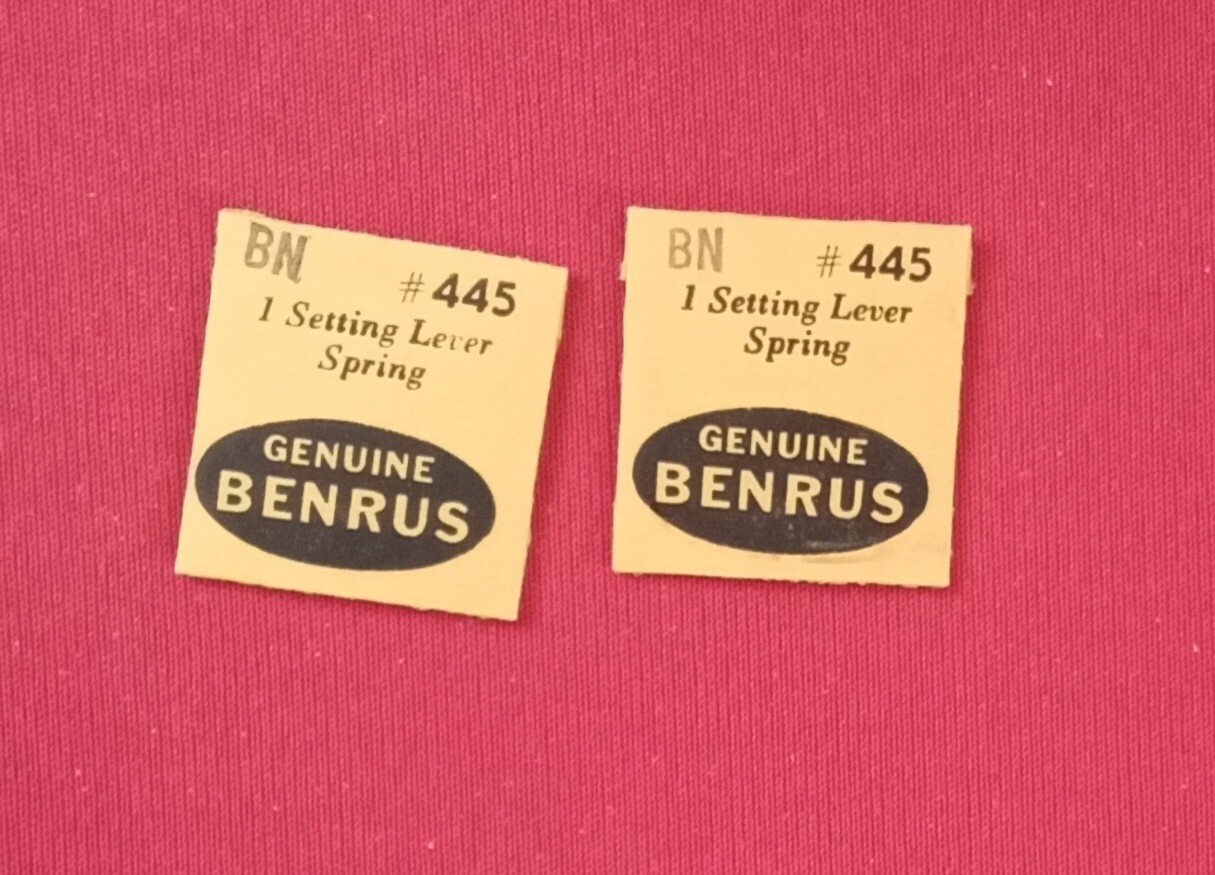 Vintage BENRUS Setting Lever Spring #445 Lot of (2)