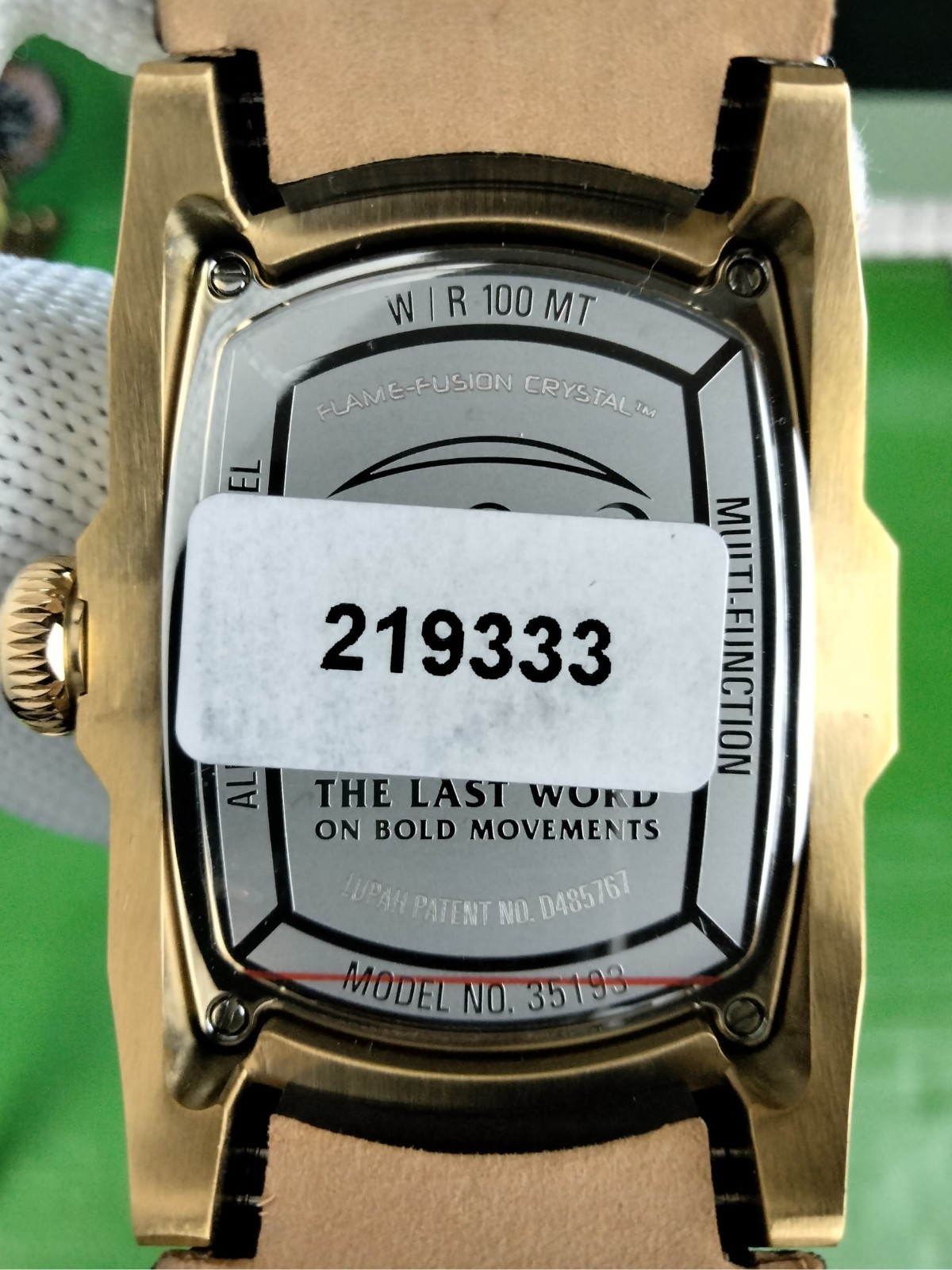Invicta Lupah Men’s Multi-Function Watch Abalone Dial 46.8 mm, Gold, Brown 35193