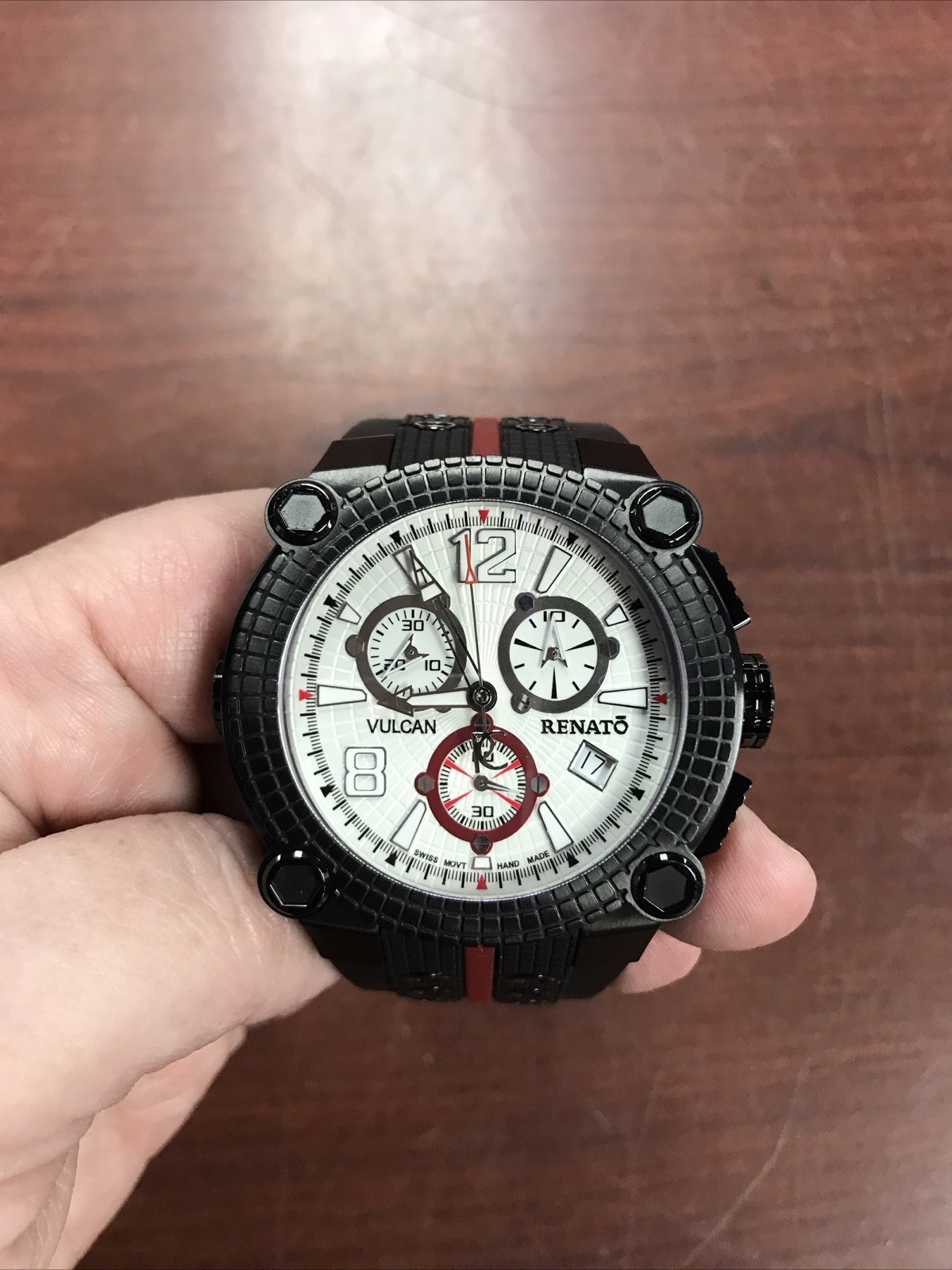 Men’s HANDMADE CHRONOGRAPH Watch RENATO “Vulcan”. Limited Edition 23/180
