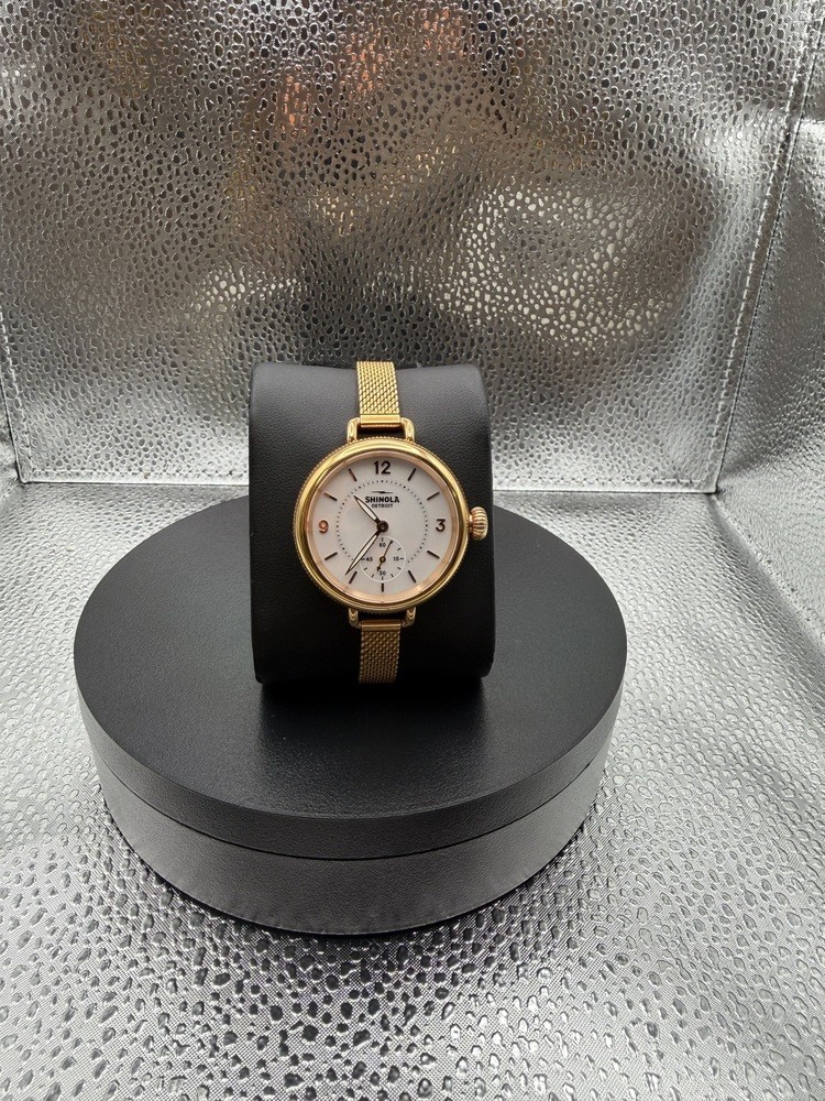 Shinola Detroit Rose Gold Tone Wristwatch