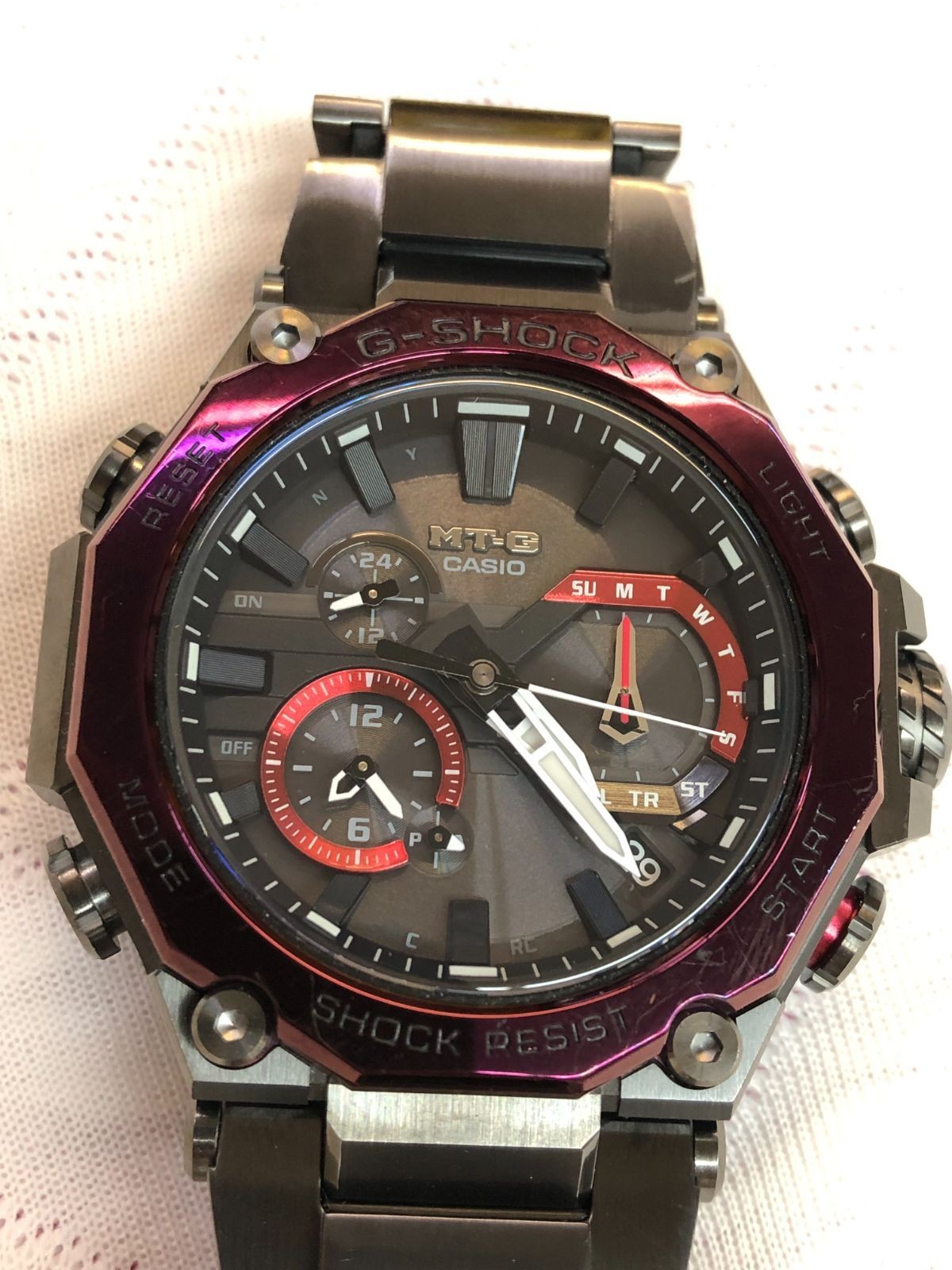 CASIO G-SHOCK MTG-B2000BD-1A4JF Purple Black Watch Wrist 23cm From Japan