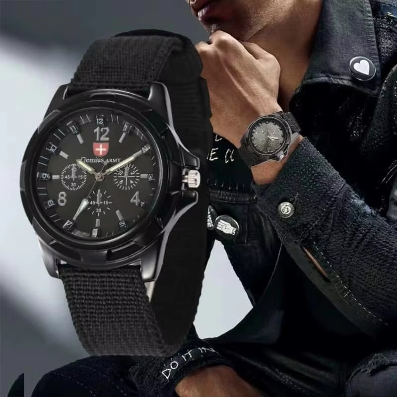 INFANTRY MILITARY Mens Outdoor Sport Army Quartz Analog Wrist Watch Nylon Band