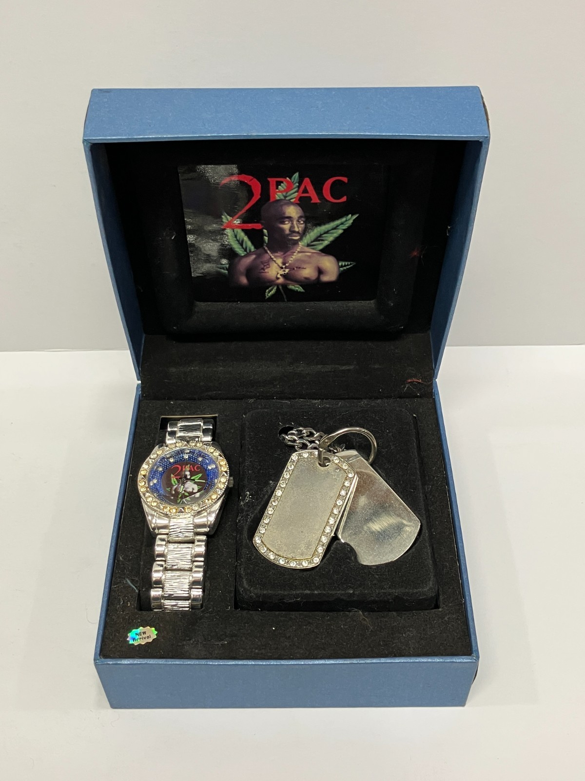 Hip Hop Rap 2PAC Rapper Costume Jewelry Watch & Chain