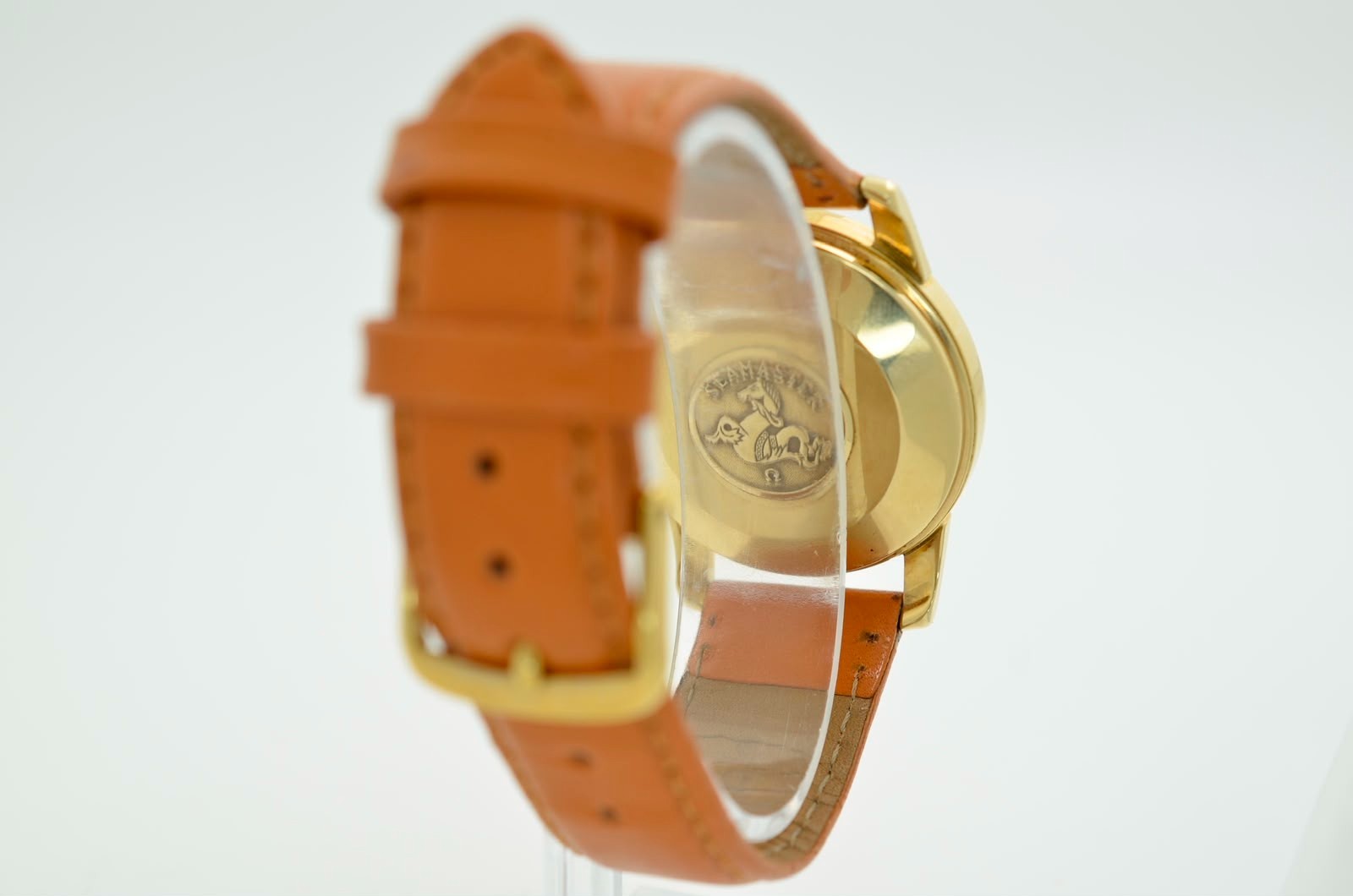 Omega Seamaster Automatic 34mm 2846 vintage white dial 14k yellow gold 1959