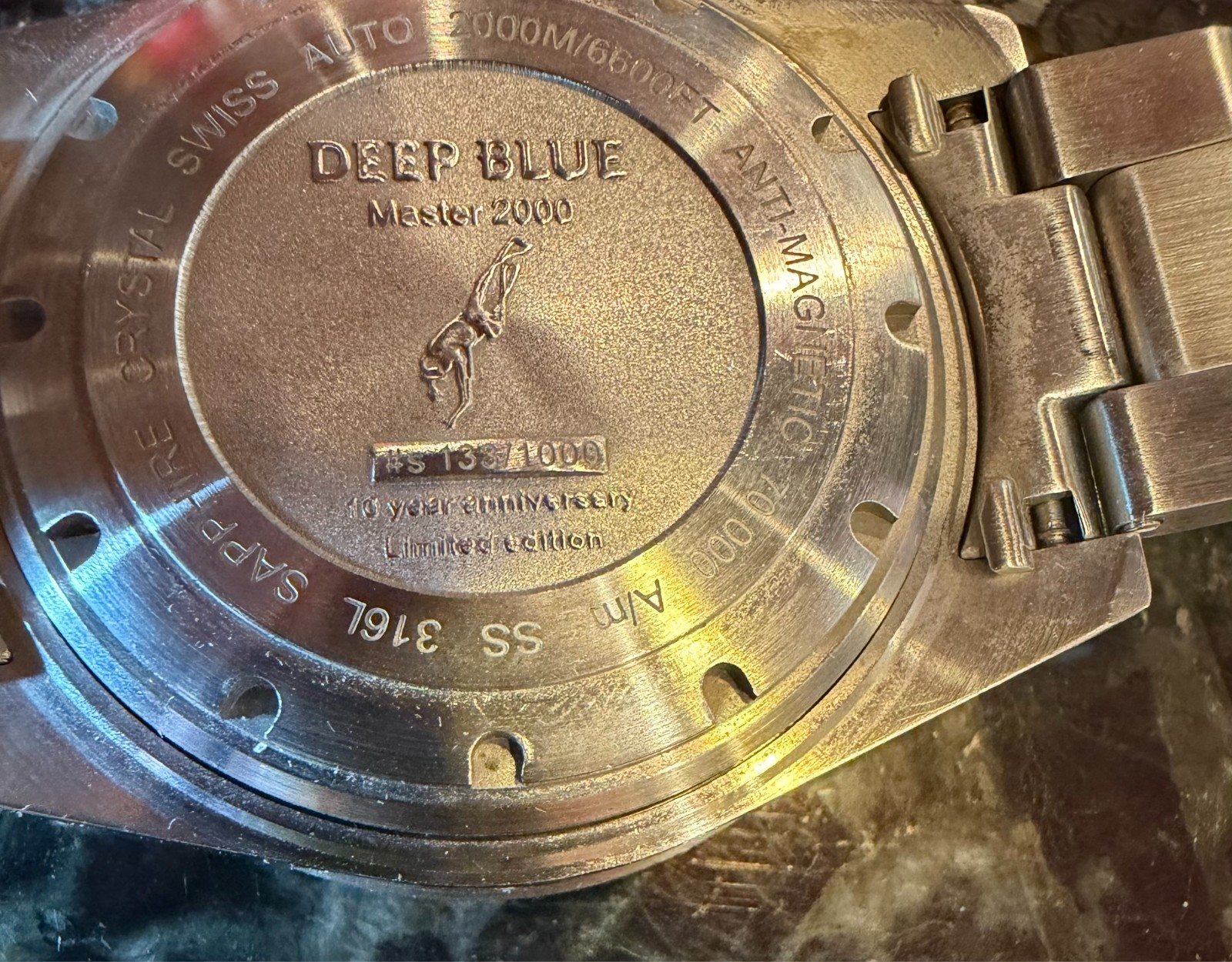 DEEP BLUE MASTER 2000 “10 YEAR ANNIVERSARY” Limited Edition 2000M DIVER