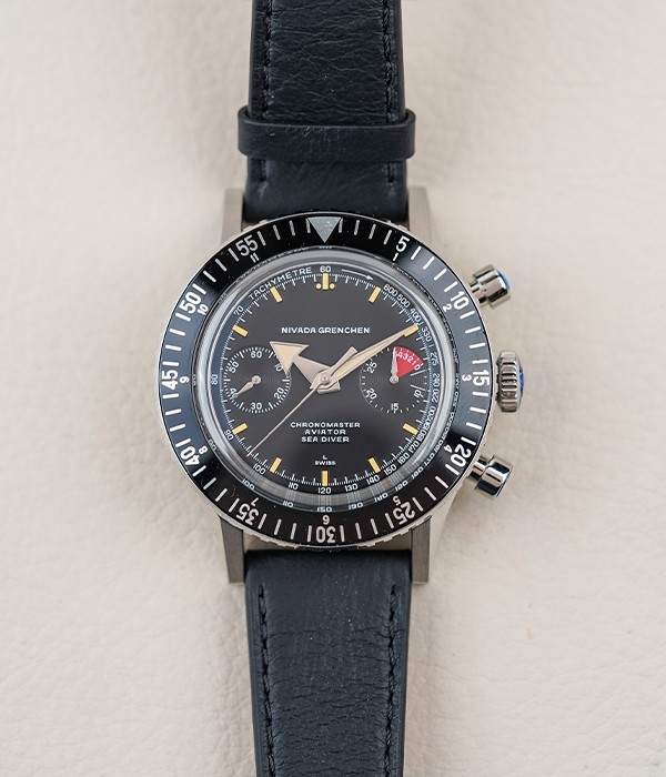Nivada Grenchen Chronomaster Broad Arrow 41mm 85041M17 Men’s Steel Watch