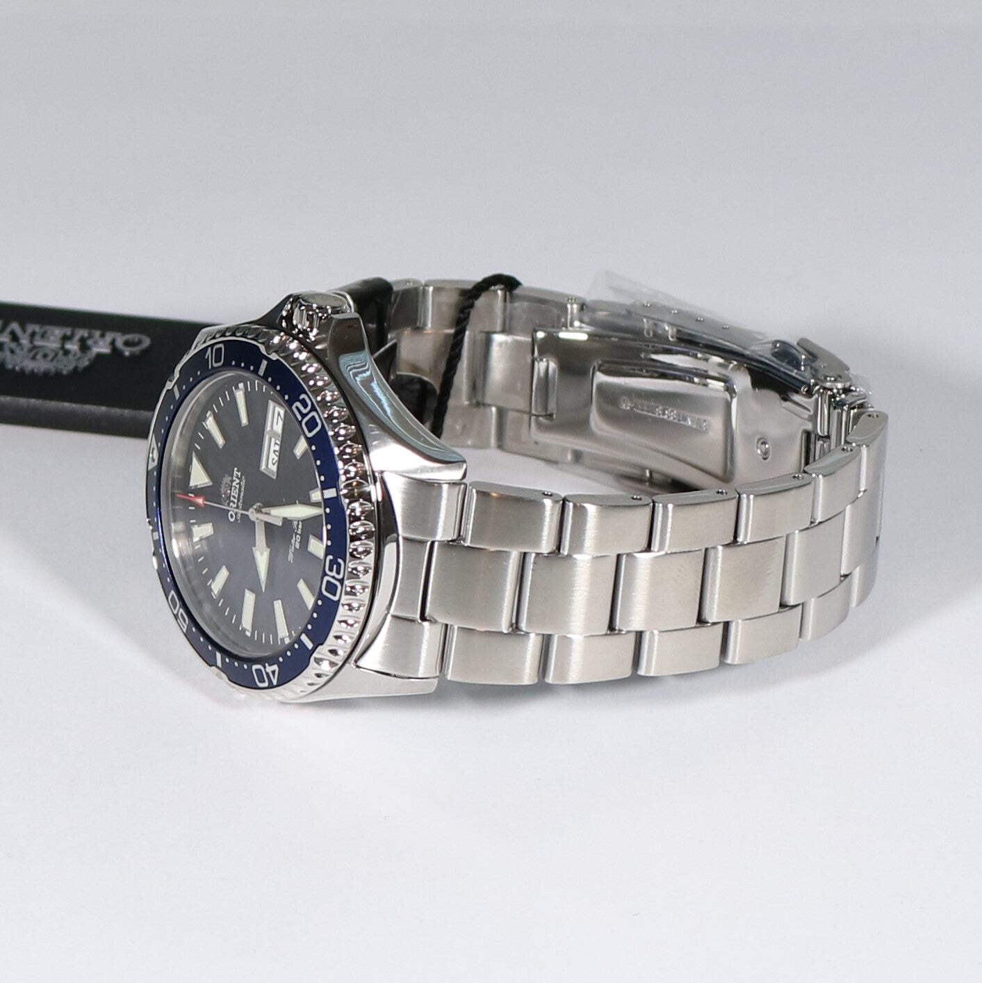 Orient Kamasu Stainless Steel Automatic Blue Dial Diver Mens Watch RA-AA002L39B