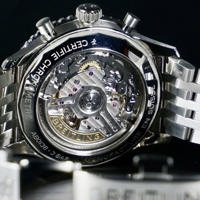 Breitling Navitimer B01 Chronograph 43 Ice Blue Dial AB0138 Full Set