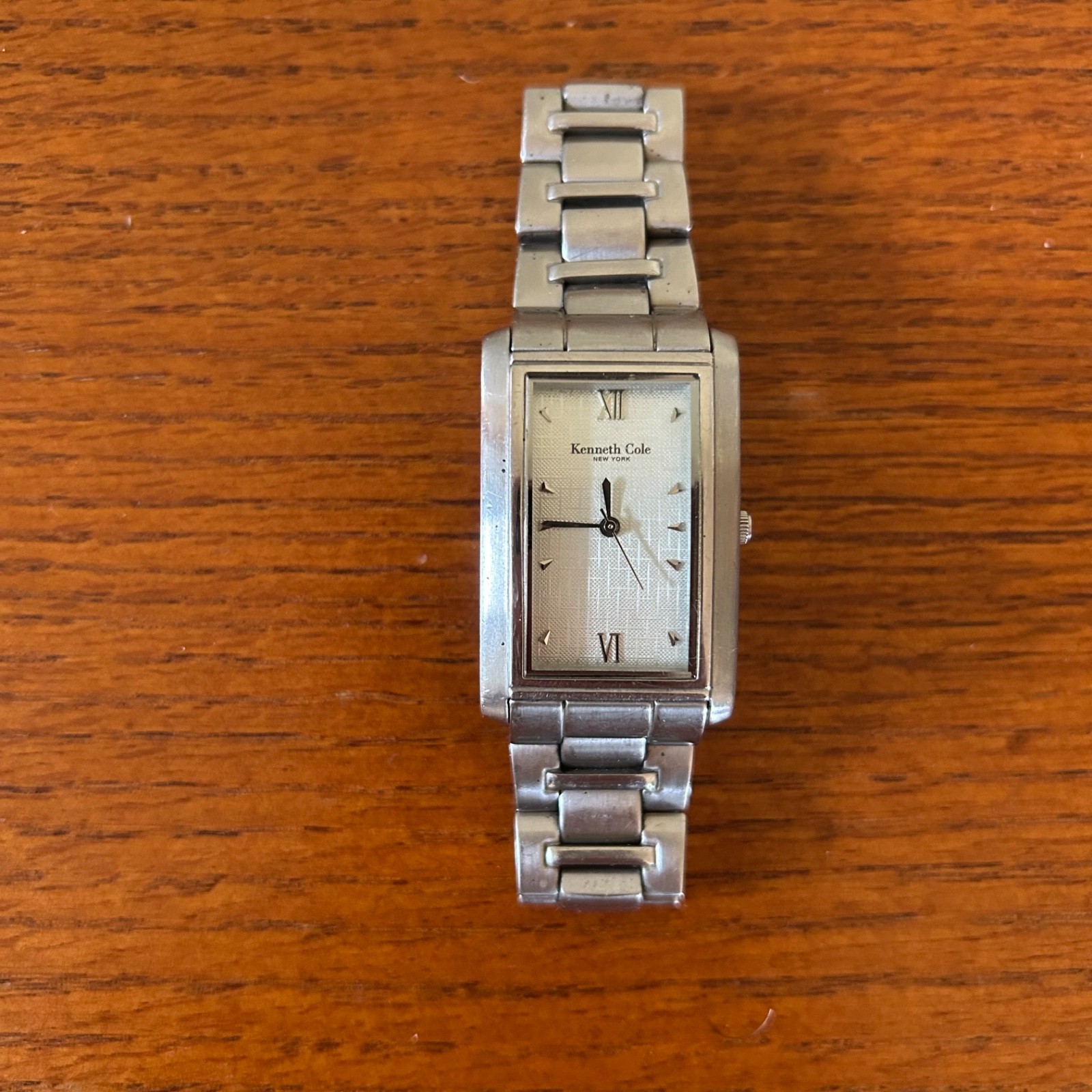 Kenneth Cole Men’s Stainless Steel Watch Silver Tone Case Dial Band