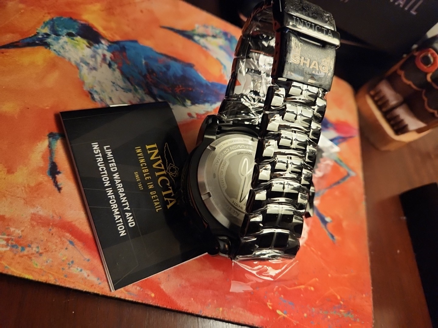 GIGANTIC Rare Limited 201 of 1K Invicta SHAQ 0.24 Carat Diamond 80mm bezel 33731