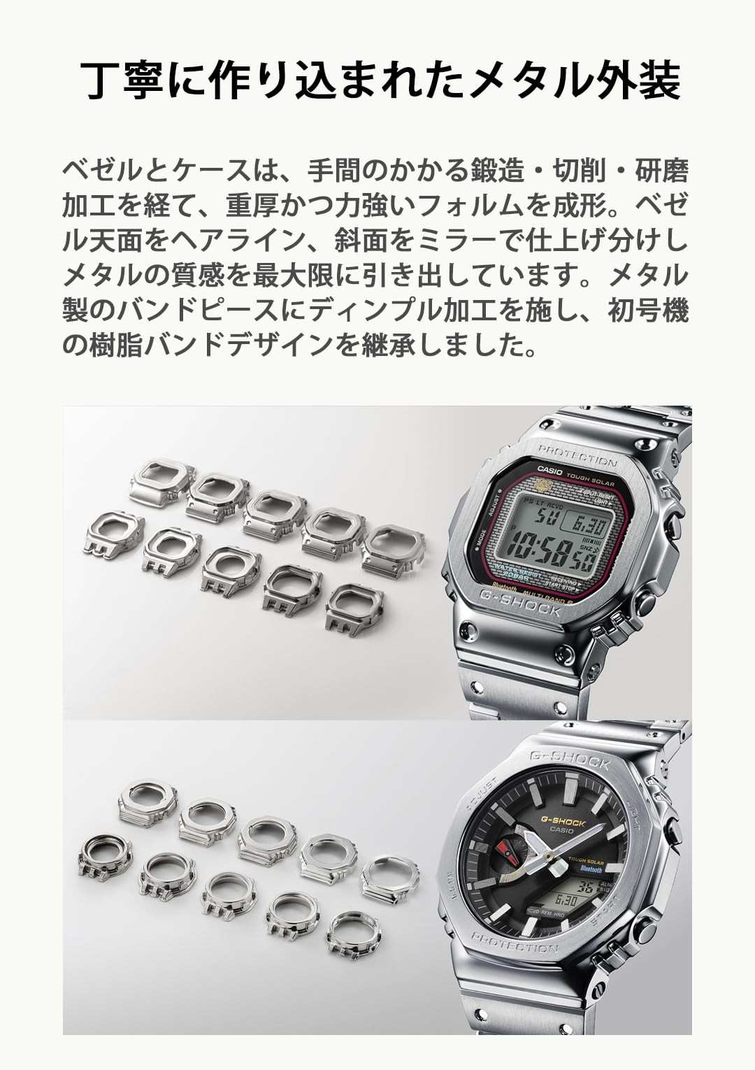 CASIO G-SHOCK GMW-B5000D-1CJF Silver Stainless Steel Men’s Watch New