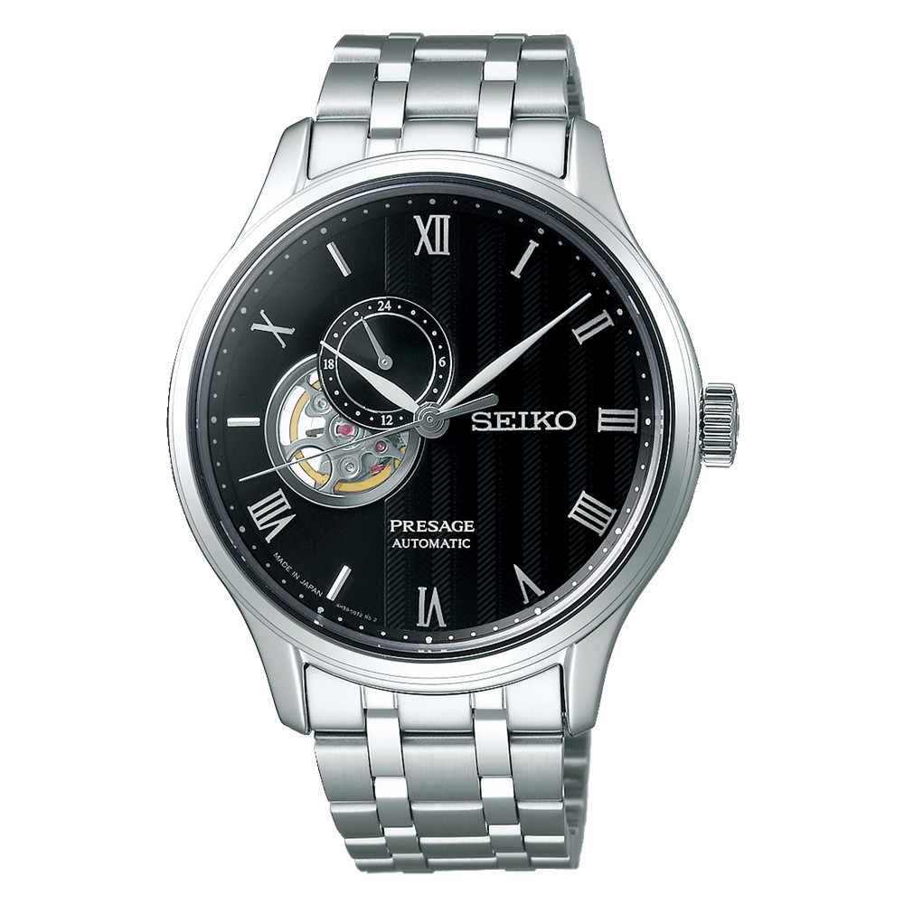 Seiko Presage Japanese Garden 41.8 MM Automatic Black Dial Watch SSA377J1