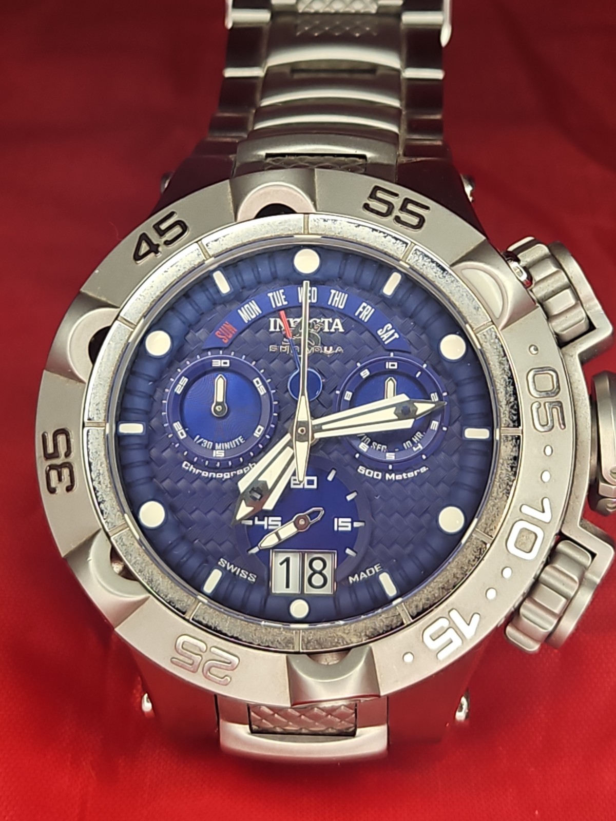 Invicta Subaqua Noma V Quartz Chronograph Stainless Steel Bracelet Watch