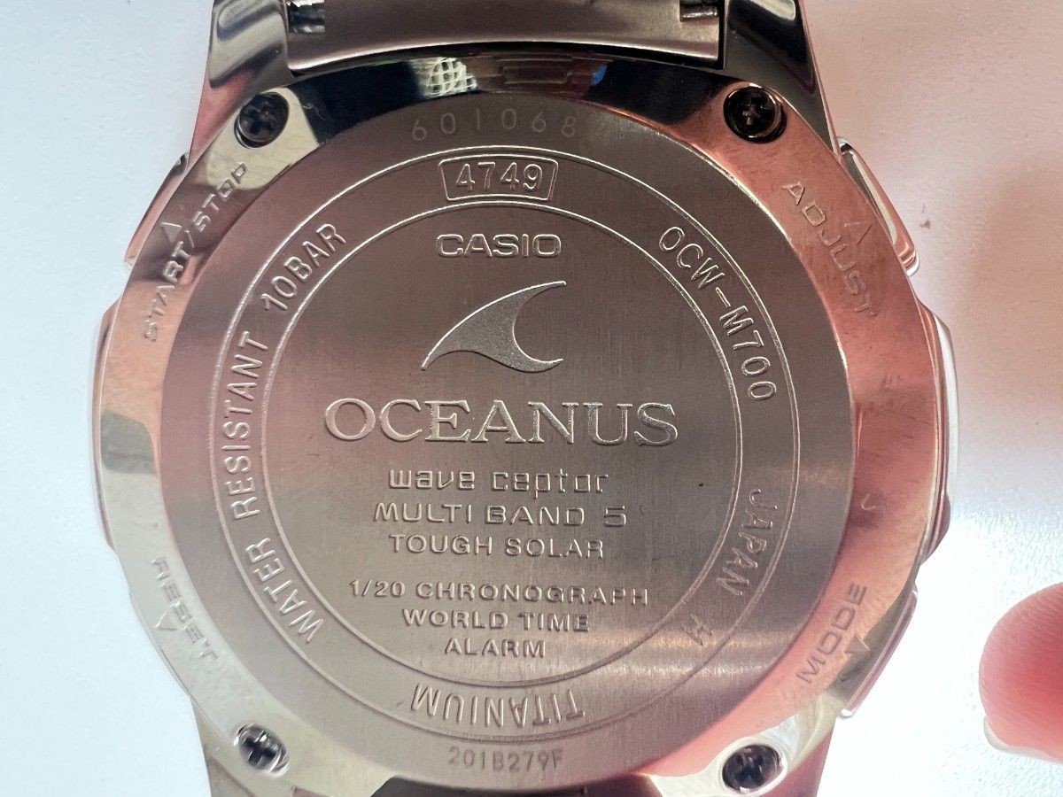 CASIO OCEANUS OCW-M700 Titanium Tough Solar Multi Band 5 Chronograph Mens Watch