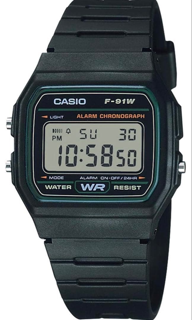 CASIO F-91W-3JH Green Digital Watch CASIO Collection Japan Model JDM New