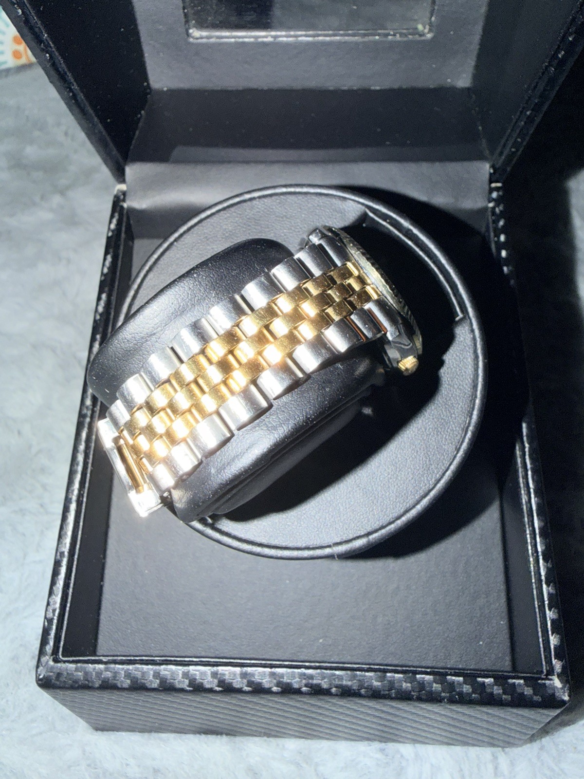 Seiko 5 SNXJ90 Men’s Watch Automatic Two-Tone Gold Dial AMERICAN PSYCHO USA