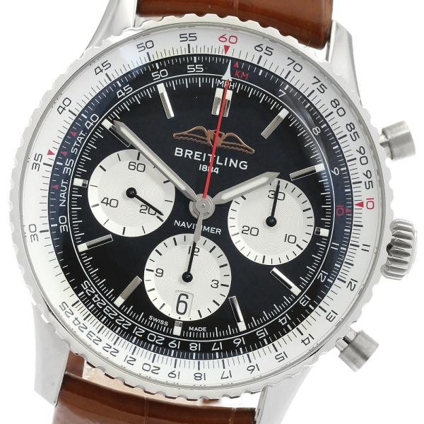 Breitling Navitimer B01 Chronograph 43 AB0138 43mm SS Black Dial Watch #C2174