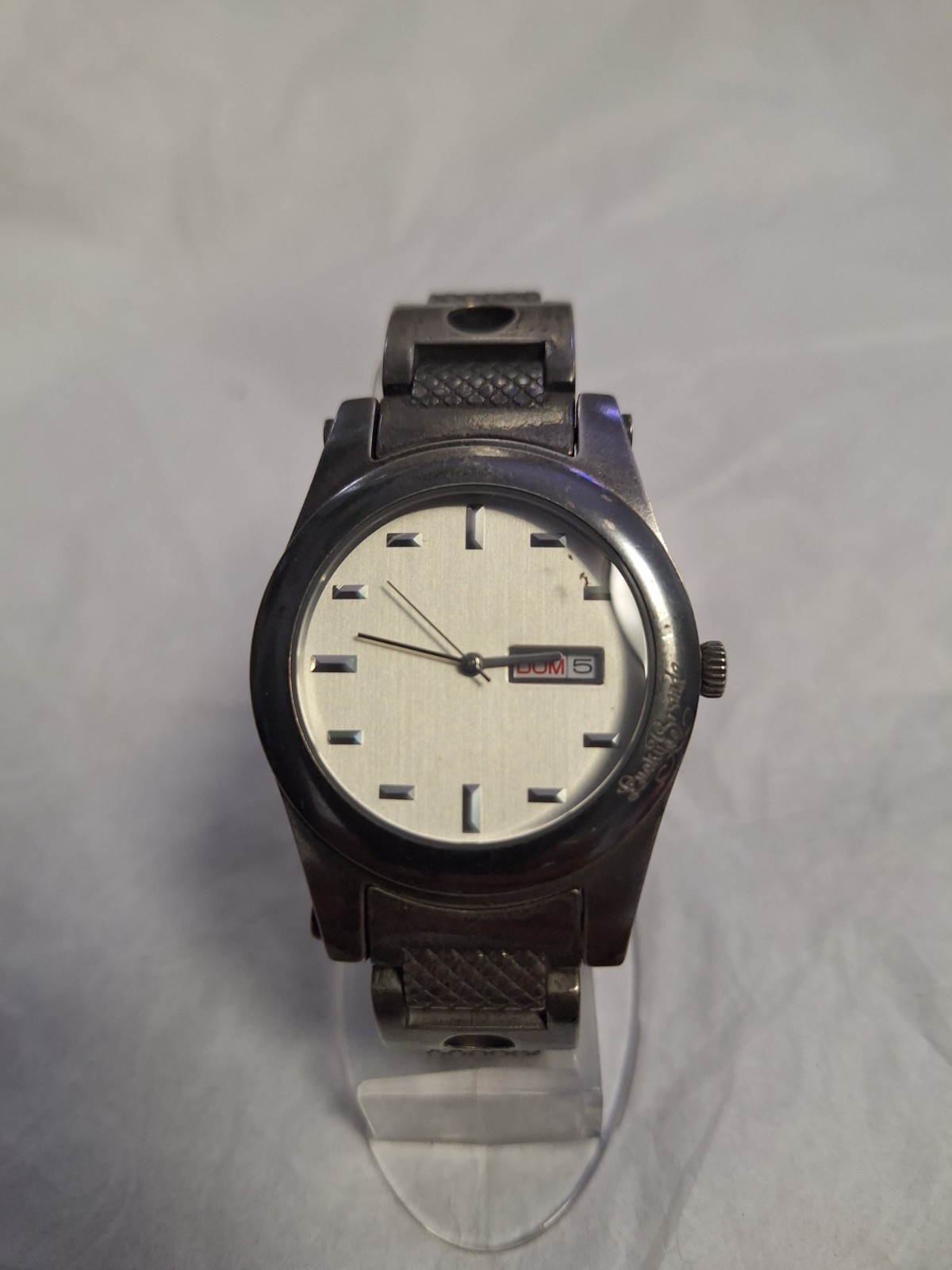 Lucky Brand Gray Stainless Band White Face Men’s Watch