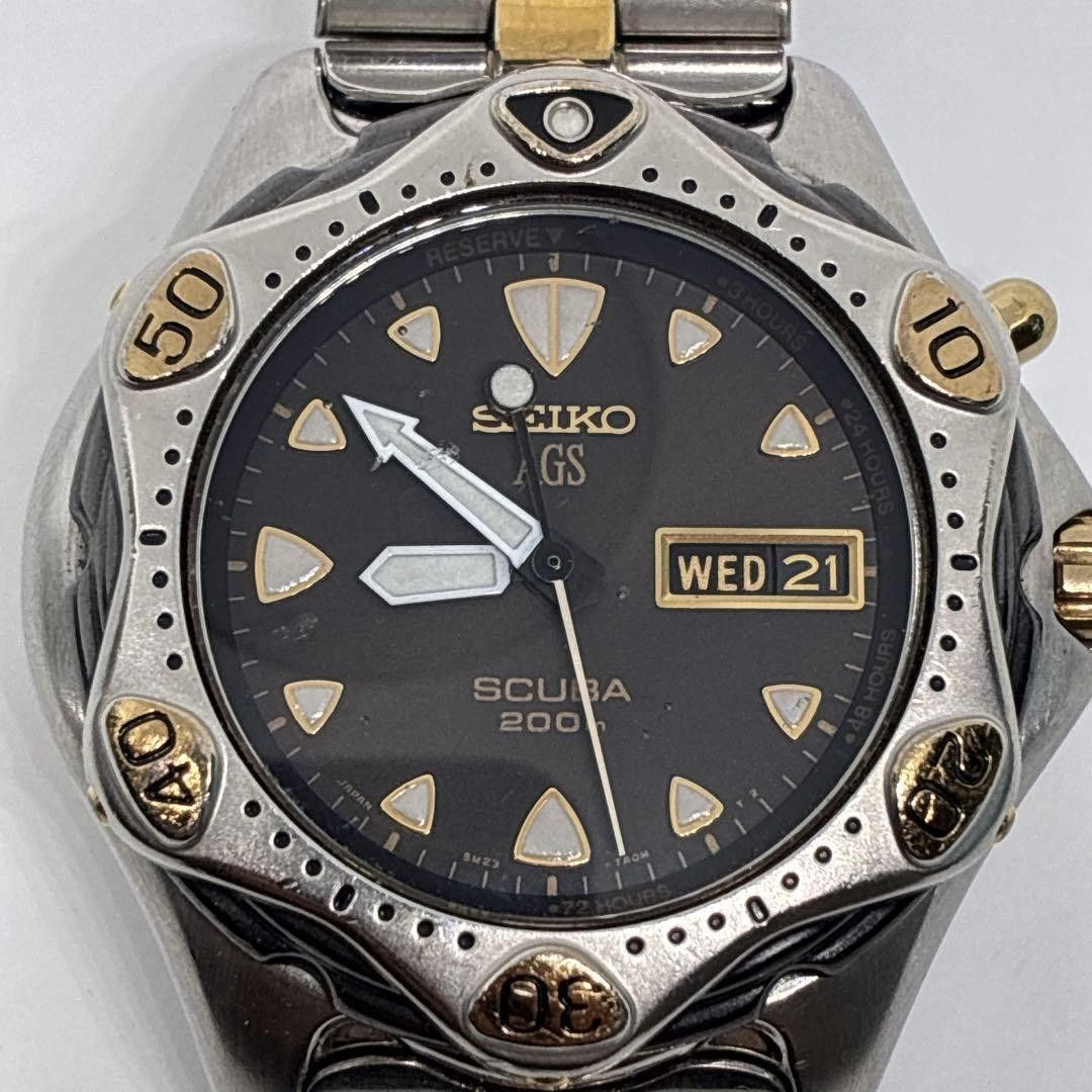 Excellent condition operational Seiko men’s wristwatch vintage diver’s scuba