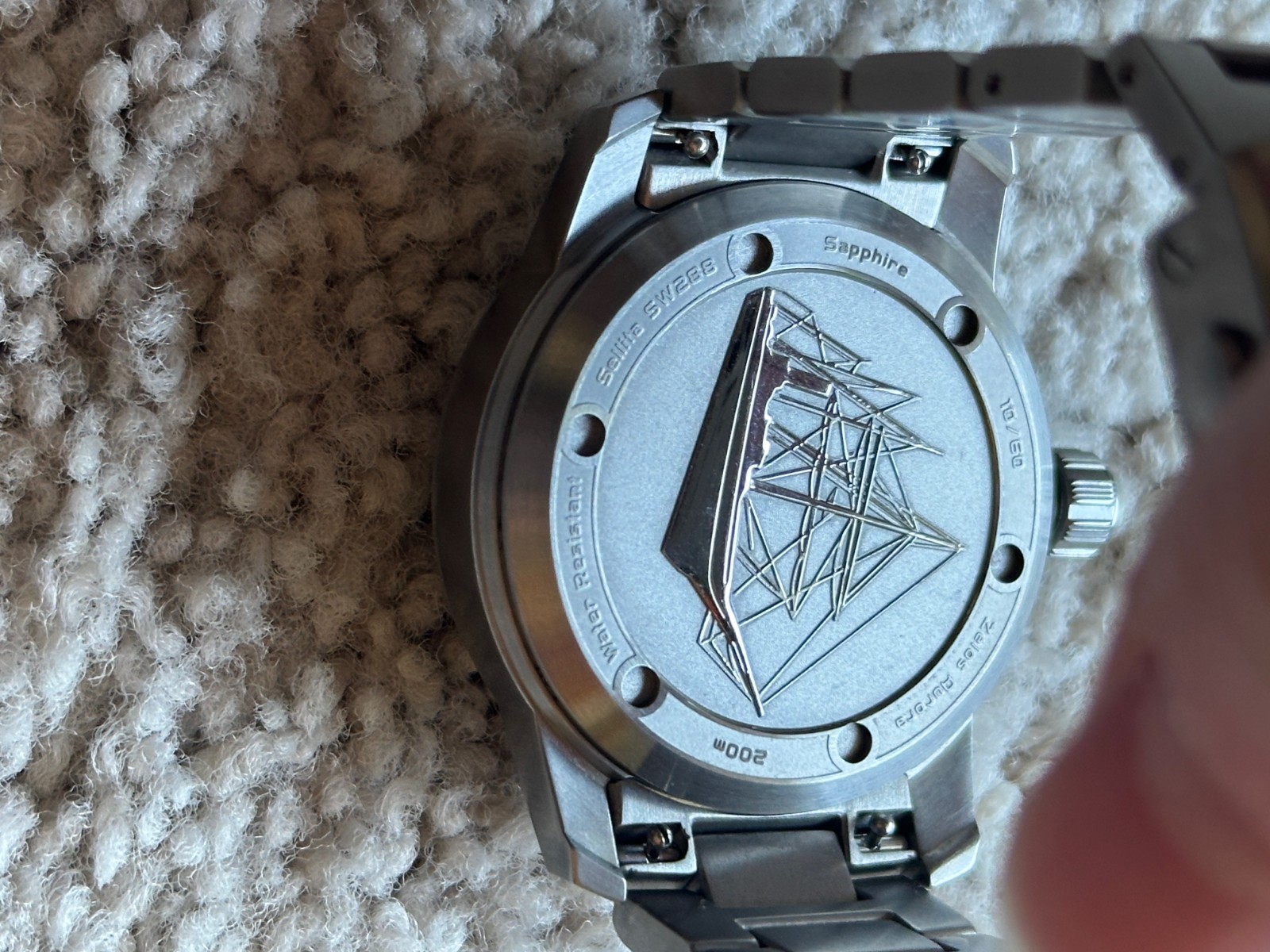 Zelos Aurora Moonphase Ti Eclipse Grey 39MM Titanium