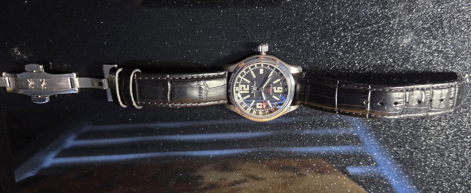 Ball Trainmaster NM1038D Date Black Automatic Men’s Watch