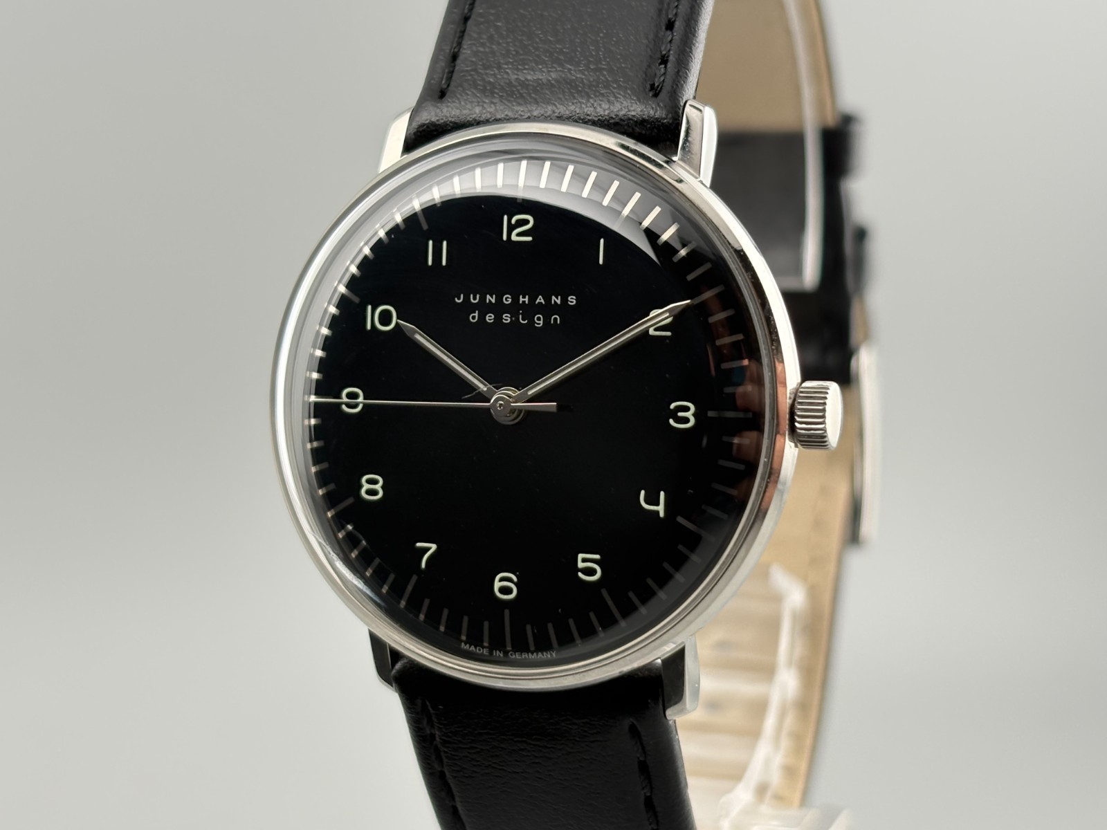 Junghans Max Bill 27/3702.04 34mm Black Dial Manual winding Watch