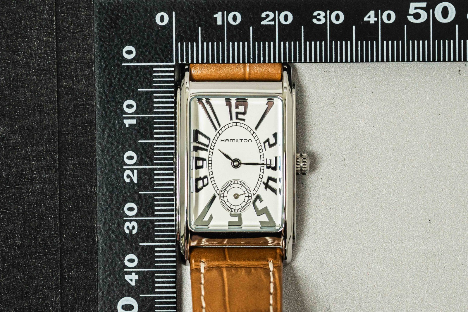 Full Set *MINT* HAMILTON Ardmore H114110 Quartz Small Second Tank 23mm Men Watch