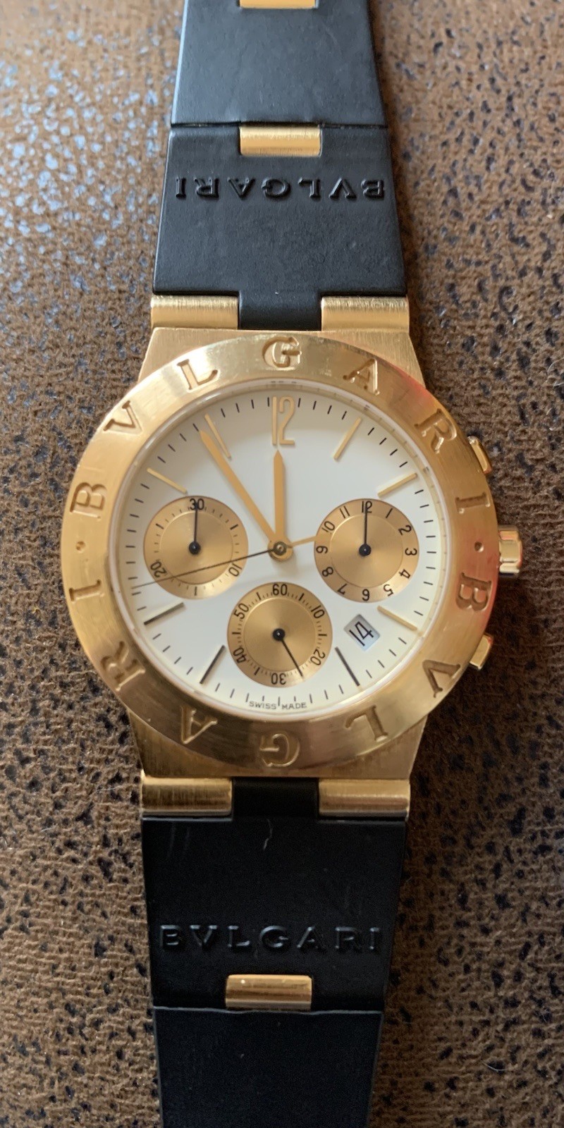 Bvlgari Diagono Chronograph SOLID 18kt Yellow Gold CH 35 G
