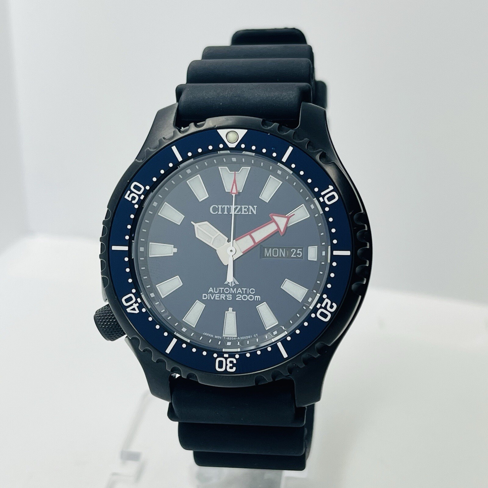 Citizen Promaster Men’s Automatic Diver Black Steel 45mm 20ATM Watch NY0158-09L