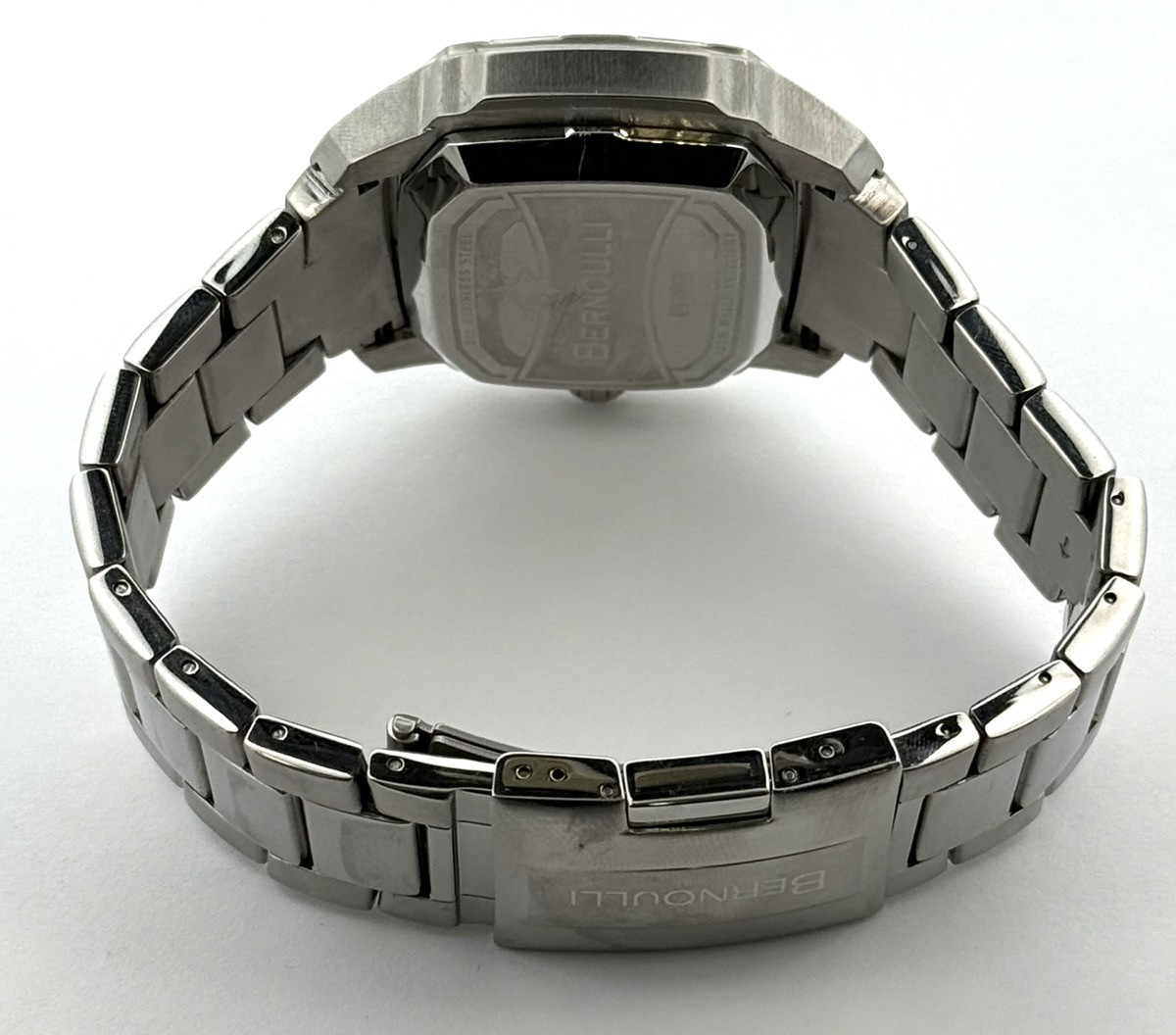 Bernoulli 0813M Dual Display Stainless Steel Men’s Watch (A1G013581)