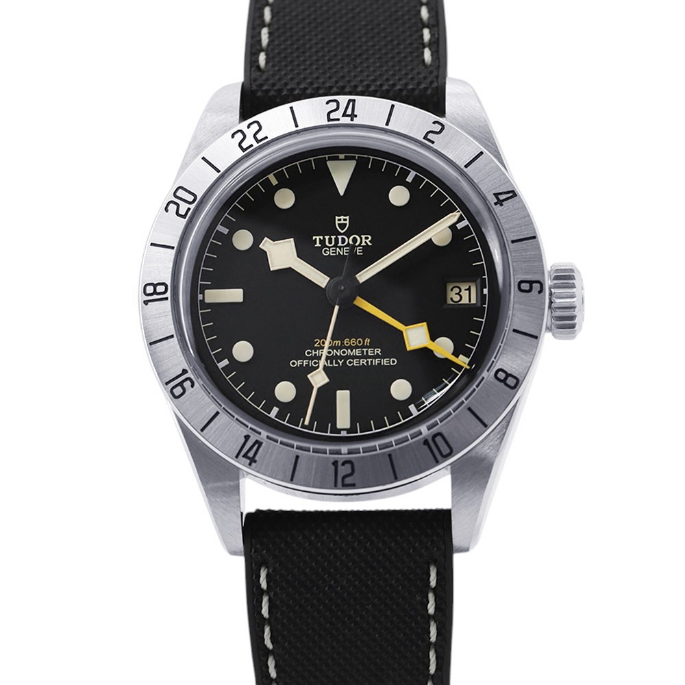 TUDOR Black Bay Pro 39mm Stainless Steel/Leather/Rubber Black Dial M79470-0003