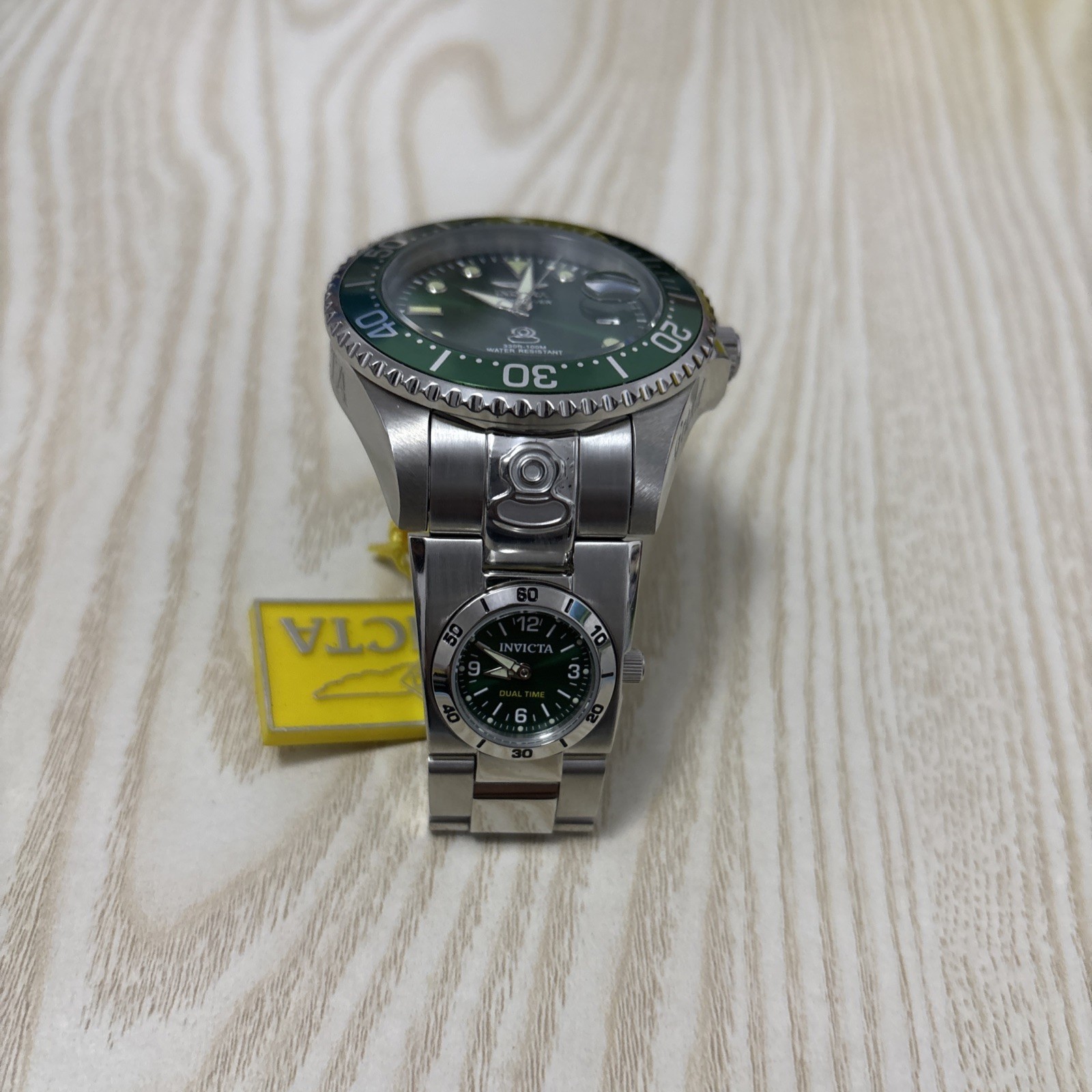 Invicta Dual Time Grand Diver Automatic Men’s Watch – 47mm,green 45811
