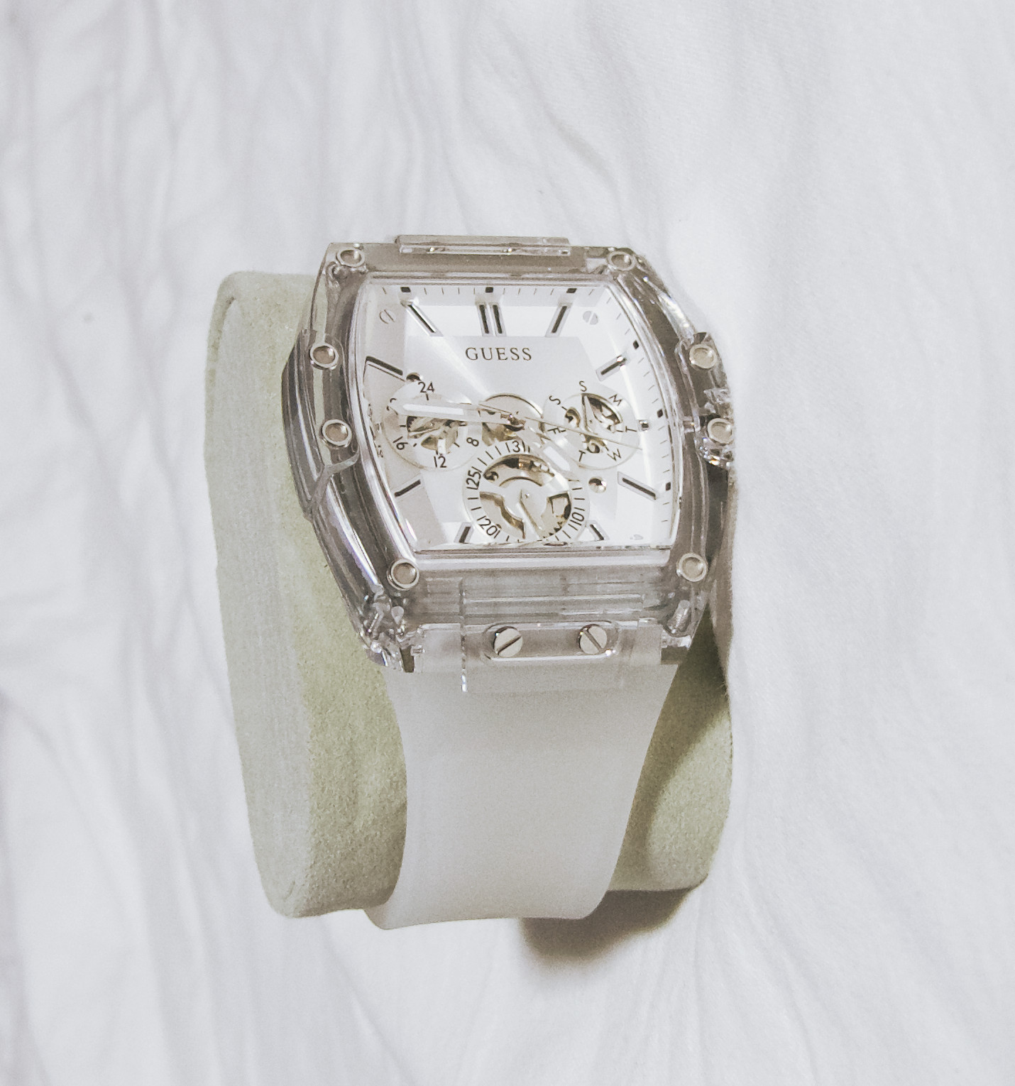 Guess Men’s GW0G Series 50M Watch Polycarbonate Case & Silicone Band (New)