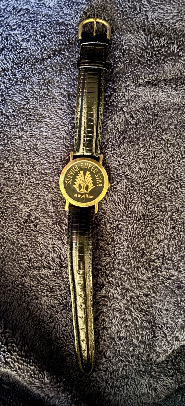 Las Vegas Hilton Service Super Star Wristwatch Employee Award Good-VG