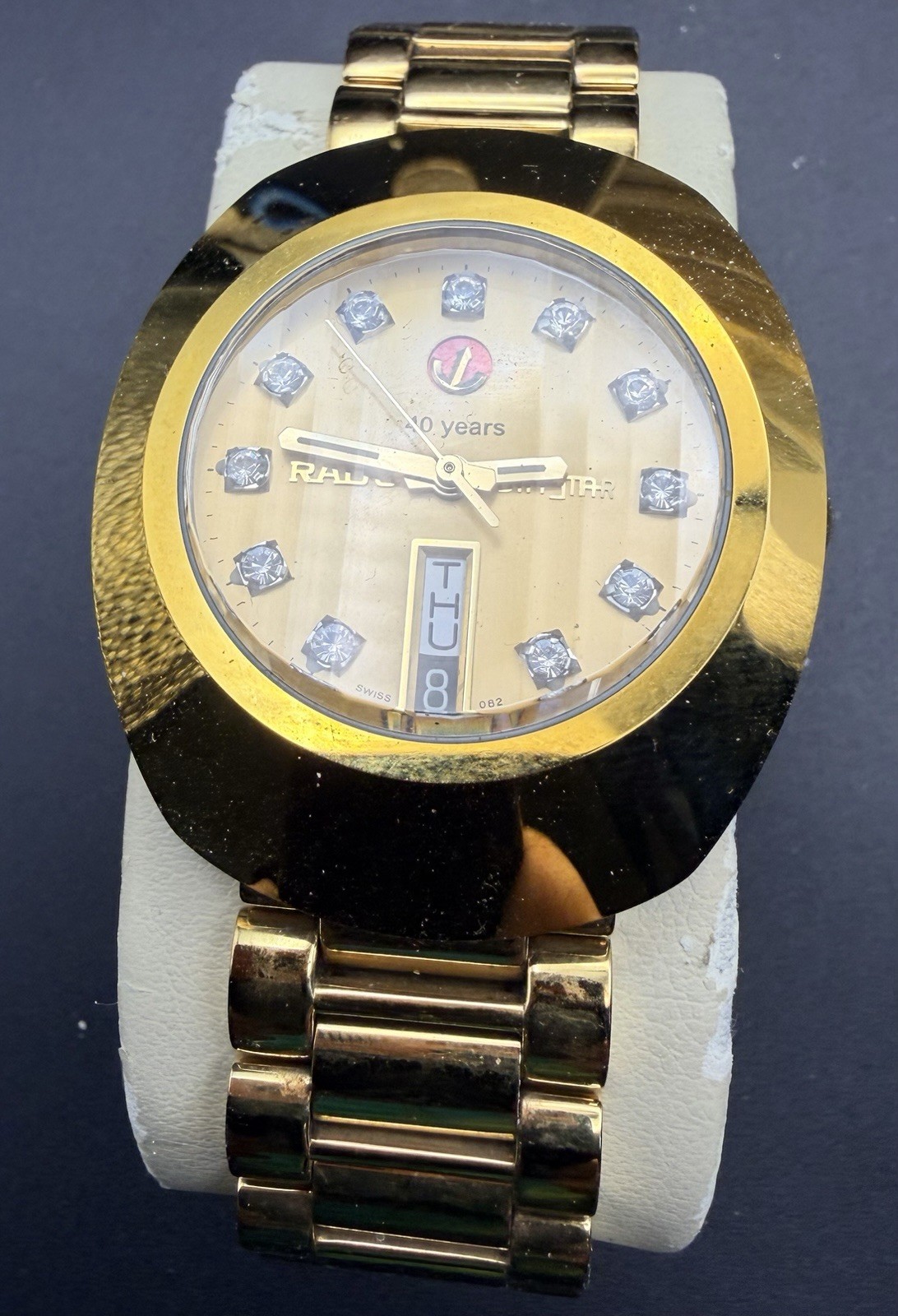 Rado DiaStar 40 Years Anniversary Swiss Watch Gold Tone Ref. 636.0313.3