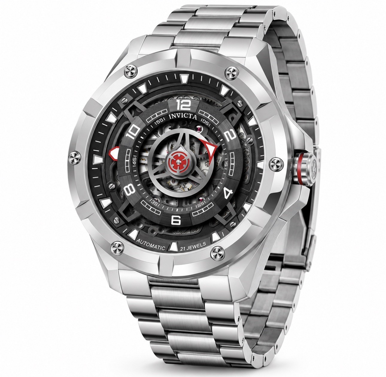🔥NEW🔥 Invicta Racing Interpoint AUTOMATIC 43.5mm Stainless Steel Mens 70082