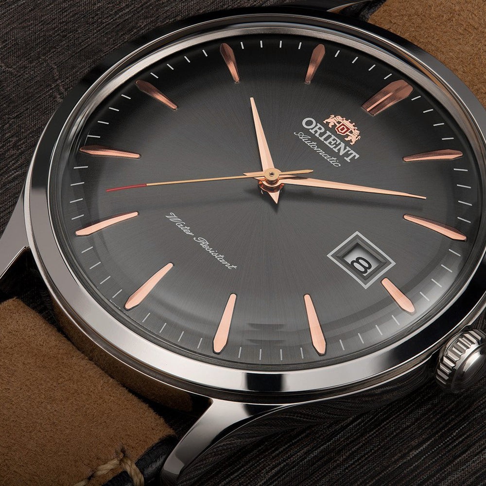 Orient Men’s Bambino Version 4 Gray Dial Automatic 42mm Watch AC08003A