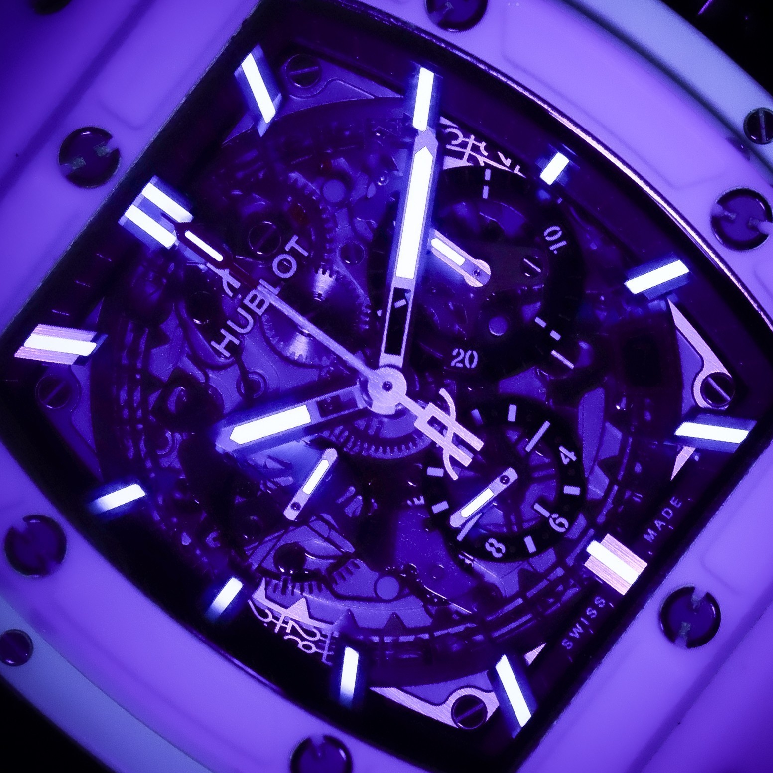 HUBLOT Spirit of Big Bang White Ceramic 42mm Skeleton Dial Ref 641.HX.0173.LR FS