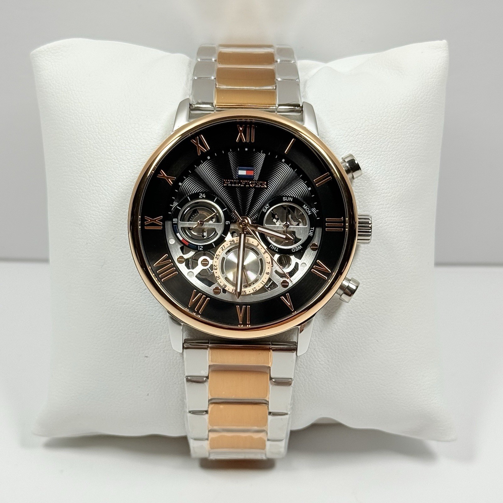 Tommy Hilfiger Legend 1710570 MultiFunction Black Dial Two Tone Men’s Watch