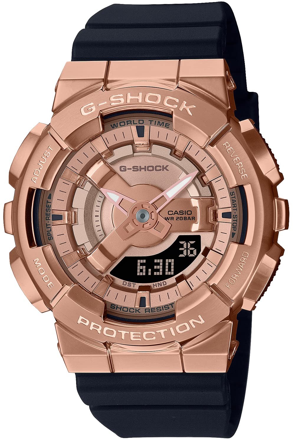 Casio G-Shock GM-S110PG-1AJF Metal Covered Pink Gold Black Mid-Size New