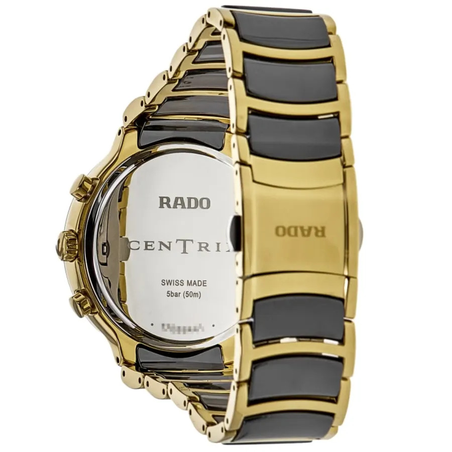 New Rado Centrix Quartz Chronograph Black Dial Two-Tone Men’s Watch R30211152