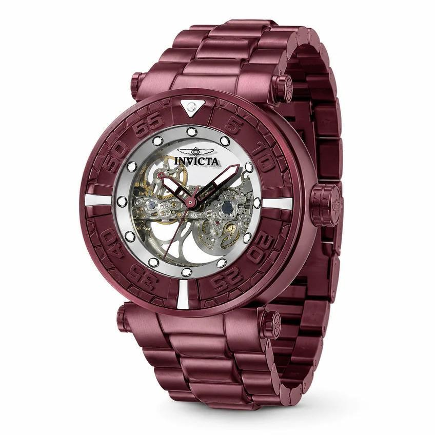 Invicta Subaqua Nebula Automatic Men’s Watch – 47mm, Burgundy (50788)