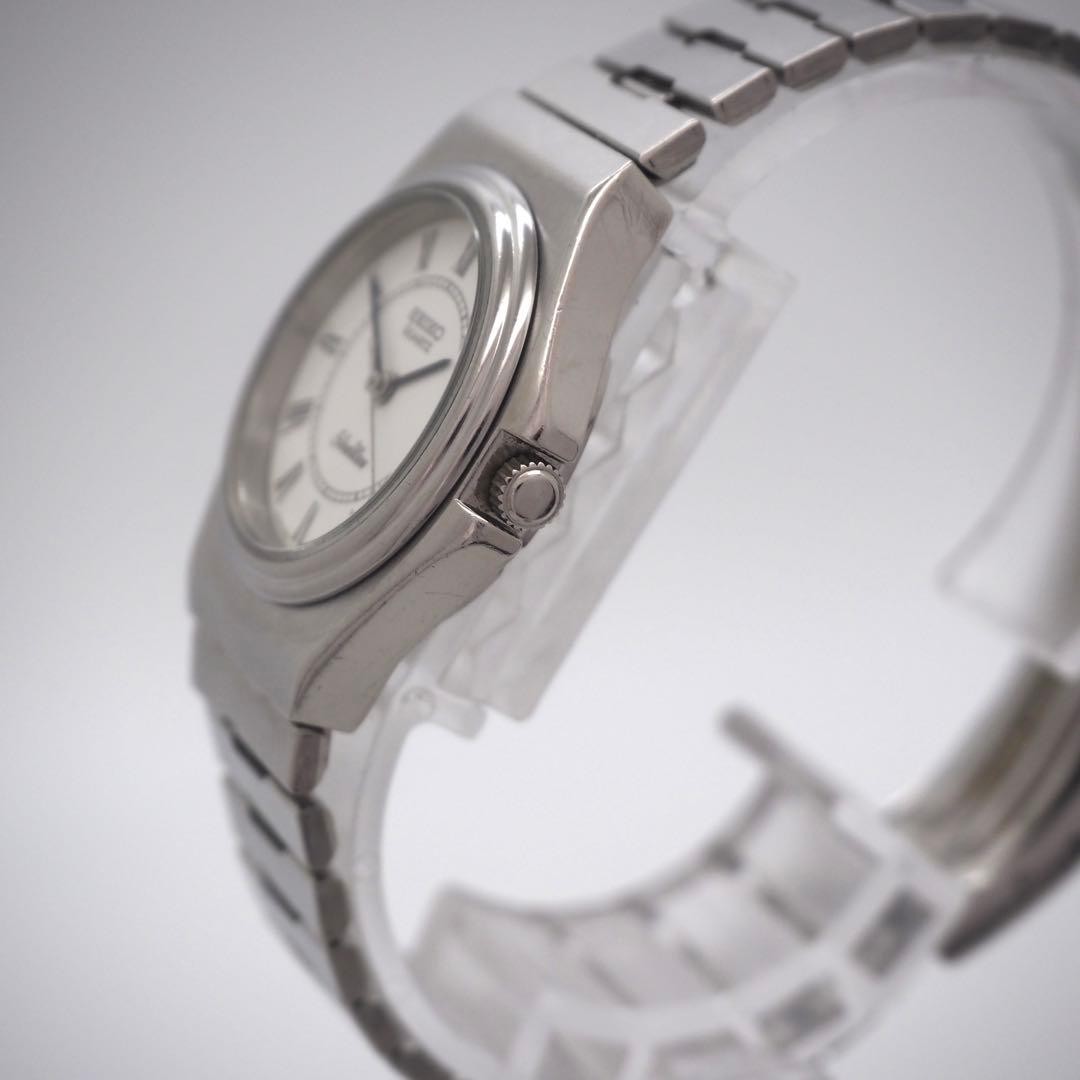 SEIKO SilverWave Quartz Watch White Dial Silver 28mm 17cm/6.69in New Battery