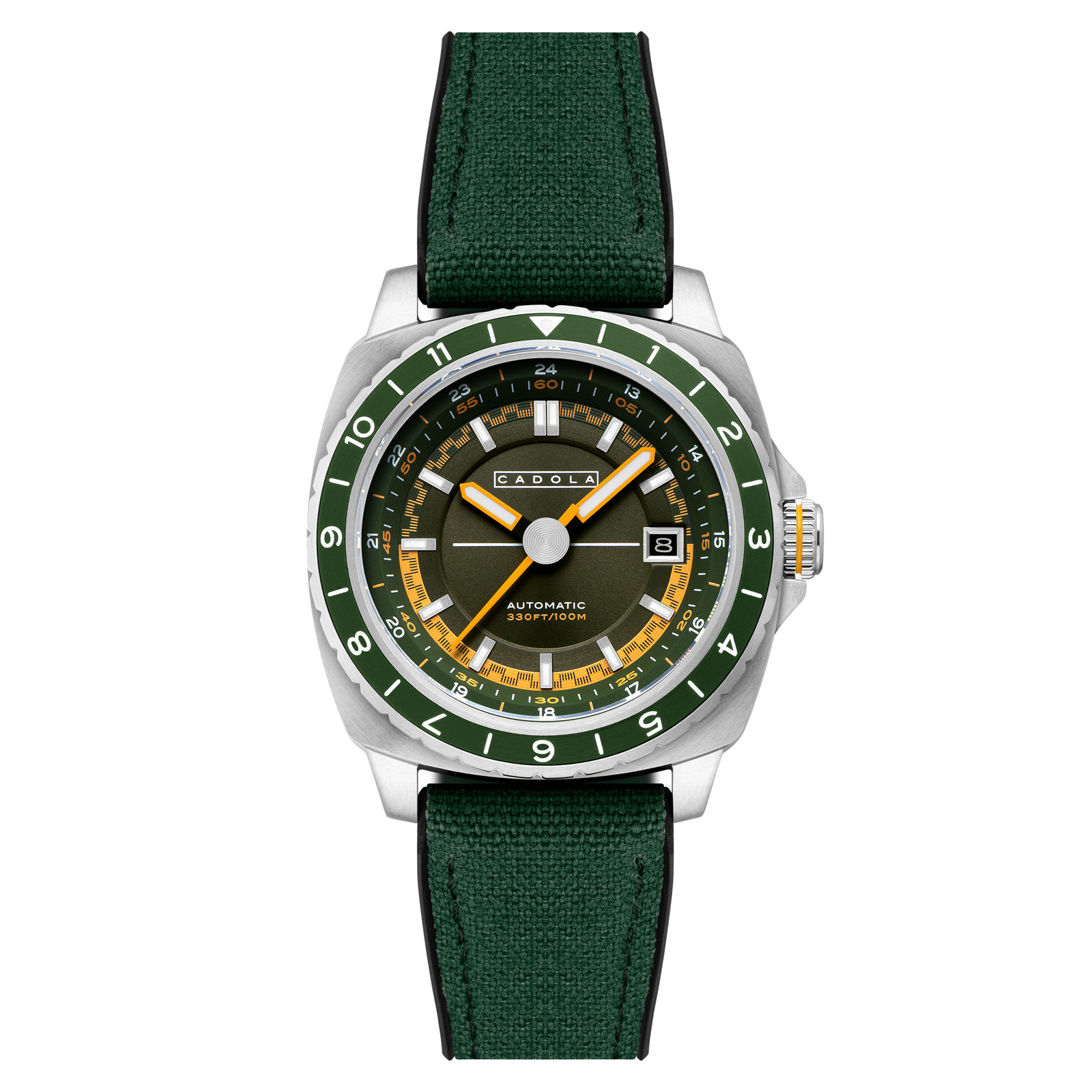 Overdrive Automatic Green / Green Canvas Green Dial Wristwatch CD-1063-02