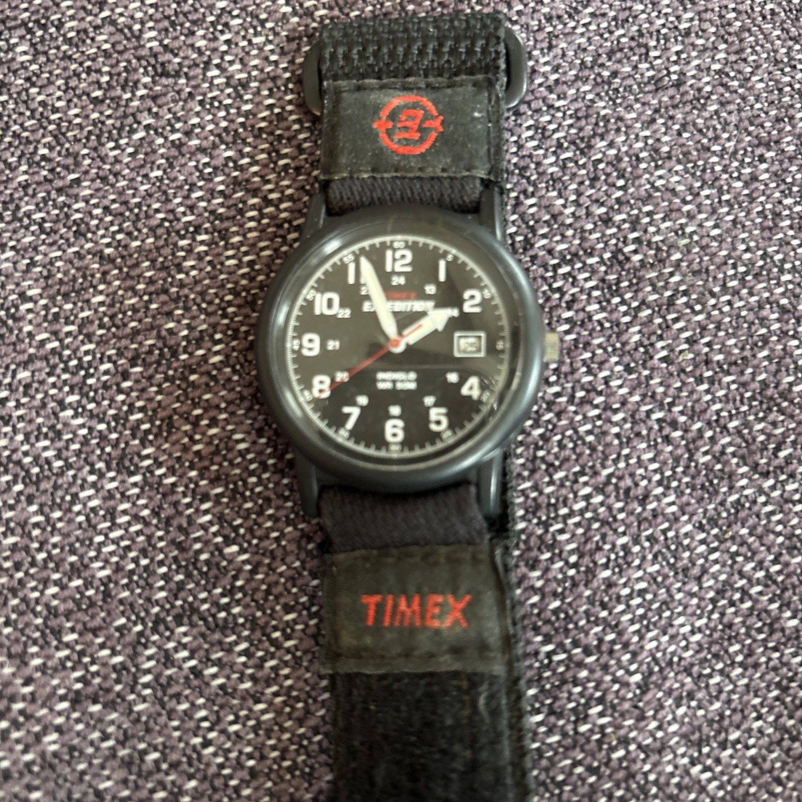 Timex Expedition Men Camper Black Nylon Date Indiglo 39mm Quartz T40011 #4.15