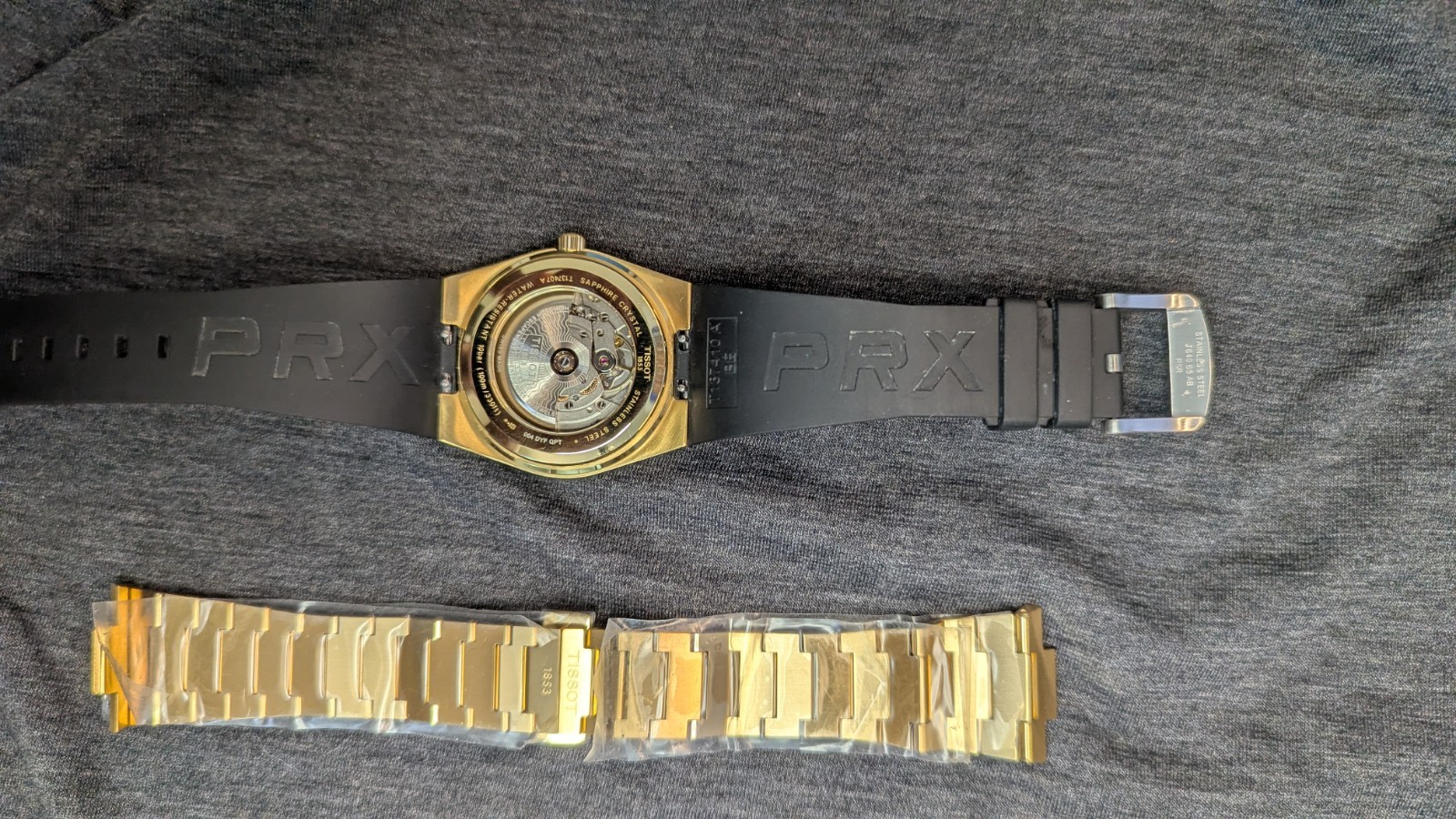 PRX Powermatic 80 Automatic Champagne Dial Men’s Watch T1374073302100 Two bands