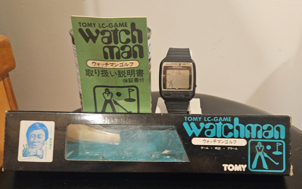 Vintage Tomy Watchman Golf 2 N-31 LCD Game Watch Japan Working w Box