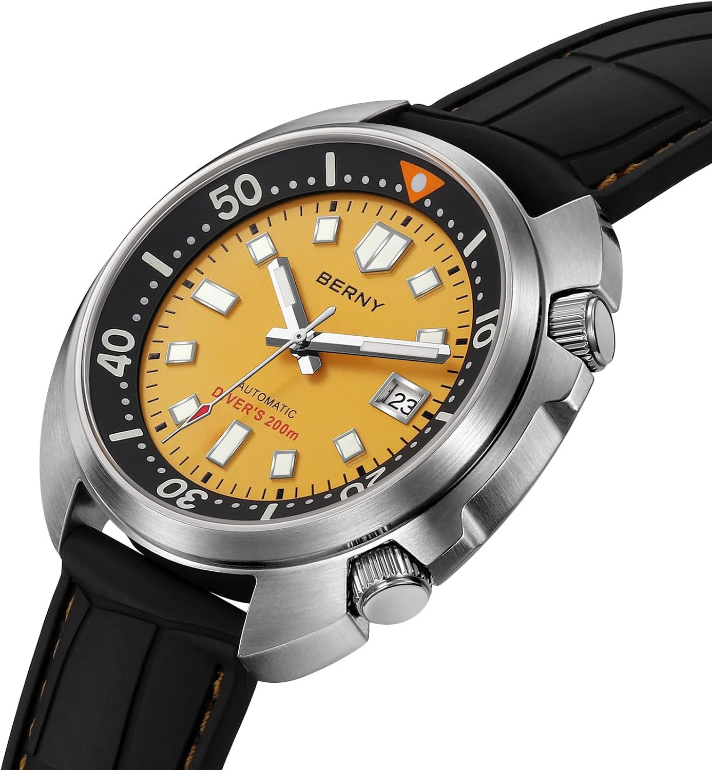 Men’s 200M Waterproof Automatic Dive Watch with Luminous Sapphire Crystal